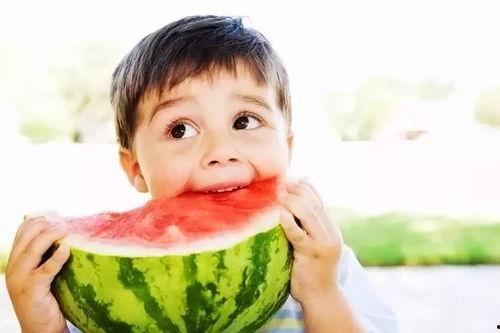 哈尔滨小孩吃瓜,夏日甜蜜时光